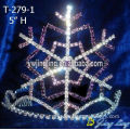 5 Inch Snowflake Tiaras Christmas Pageant Crowns